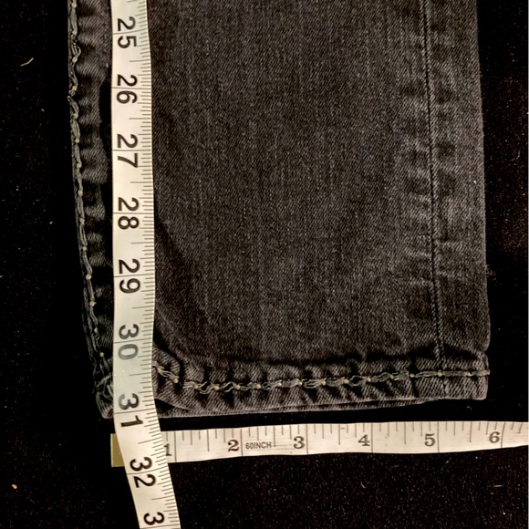 $OLD Womens Geno RelaxedSlim CableStitch in “MIDNIGHT TRACKS” wash True Religion - Picture 4 of 8
